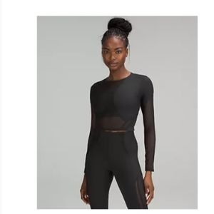 BLACK NWT - Mesh Panelled Training Long Sleeve Shirt